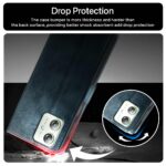 Shock Proof Flip Cover Back Case for Motorola Moto G54 5G | Magnetic Wallet Leather Case with Stand - Image 8