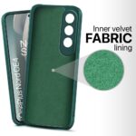 Back Cover for 1+ OnePlus Nord CE 4 5G | Ultra Slim Soft Rubberised Case | Inner Velvet Fabric Lining | Matte Silicone Flexible Mobile Case | Camera Protection - Green - Image 4