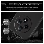 kelpuj Back Cover for Oppo F27 Pro Plus 5G | Ultra Slim Soft Rubberised Case | Inner Velvet Fabric Lining | Matte Silicone Flexible Mobile Case | Camera Protection - Black - Image 6