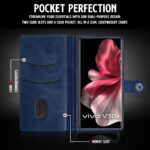 Shock Proof Flip Cover Back Case for Vivo V30E 5G | Magnetic Wallet Leather Case with Stand - Image 6