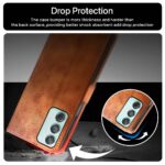 Shock Proof Flip Cover Back Case for Samsung Galaxy M55 5G | Magnetic Wallet Leather Case with Stand - Image 8