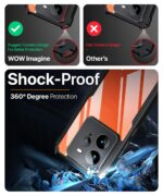 kelpuj Shock Proof Clear Protective Back Case for Realme GT 7 Pro 5G - AirEDGE Technology | 360 Degree Camera Protection | Transparent Hybrid Back Case Mobile Cover - Black - Image 6