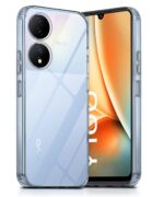 kelpuj Transparent Soft Silicone Back Case for Compatible with Vivo Y100 5G / T2 5G | Crystal Clear TPU Cover Shockproof & Flexible - Image 2