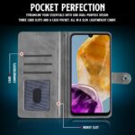Shock Proof Flip Cover Back Case for Samsung Galaxy M15 5G Prime Edition | Magnetic Wallet Leather Case with Stand - Image 4
