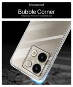 Transparent Back Cover Case for Lava Blaze 3 5G | Raised Bumps for Full Device & Camera Protection Shockproof TPU Silicone Back Case Mobile Cover Transparent - Image 4