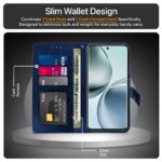 Shock Proof Flip Cover Back Case for Realme 14 Pro Plus 5G | Magnetic Wallet Leather Case with Stand - Image 3
