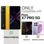 Transparent Back Cover Case for Poco X7 Pro 5G | Raised Bumps for Full Device & Camera Protection Shockproof TPU Silicone Back Case Mobile Cover Transparent - Image 2