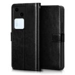 Shock Proof Flip Cover Back Case for Vivo V30 | Magnetic Wallet Leather Case with Stand - Image 3