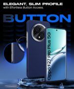 kelpuj Slim Frameless Back Cover for Oppo F27 Pro Plus 5G | Ultra Thin Lightweight Design & Camera Protection | Soft Matte Silicone Flexible Mobile Case (Blue) - Image 6