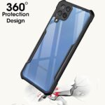 Shock Proof Clear Back Cover Case Mobile Cover for Galaxy M32 4G (Hard | Hybrid PC + TPU | Full Armour Device & Camera Protection | Black) - Image 3