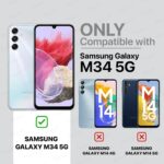 Shock Proof Flip Cover Back Case for Samsung Galaxy M34 5G | Magnetic Wallet Leather Case with Stand - Image 2