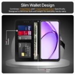 Shock Proof Flip Cover Back Case for Oppo A3 Pro 5G | Magnetic Wallet Leather Case with Stand - Image 6