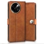 Shock Proof Flip Cover Back Case for Vivo T3X 5G | Magnetic Wallet Leather Case with Stand - Image 4