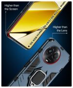 Shock Proof Back Case Mobile Cover for Realme Narzo 60X 5G | 11 5G | 11X 5G | C67 5G | Back Cover Case (Tough Armor | Hybrid PC + TPU | Ring Holder & in-Built Kickstand | Blue) - Image 8