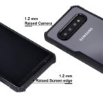 Shock Proof Clear Back Case Mobile Cover for Samsung Galaxy S10 Plus (Hard | Hybrid PC + TPU | Full Armour Device & Camera Protection | Black) - Image 8