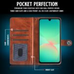 Shock Proof Flip Cover Back Case for Samsung Galaxy A26 5G | Magnetic Wallet Leather Case with Stand - Image 3