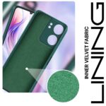 Back Cover for Xiaomi Redmi 13C 4G | Poco C65 | Ultra Slim Soft Rubberised Case | Inner Velvet Fabric Lining | Matte Silicone Flexible Mobile Case | Camera Protection  Green - Image 4