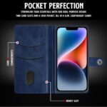 Shock Proof Flip Cover Back Case for Iphone 14 Plus | Magnetic Wallet Leather Case with Stand - Image 4