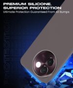 Slim Frameless Back Cover for Vivo T3x 5G | Ultra Thin Lightweight Design & Camera Protection | Soft Matte Silicone Flexible Mobile Case (Grey) - Image 8