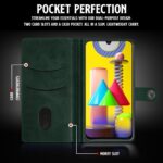 Shock Proof Flip Cover Back Case for Samsung Galaxy M31 | Magnetic Wallet Leather Case with Stand - Image 4