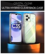 Ultra-Hybrid Crystal Clear Back Case Cover for Realme Narzo 50A Prime | Realme C35 | Hard Back | Slim Fit Shockproof Design | Camera Protection Bump | Back Cover Case (PC,TPU |Transparent) - Image 3