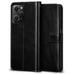 Shock Proof Flip Cover Back Case for Poco X5 Pro 5G | Magnetic Wallet Leather Case with Stand - Image 2