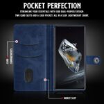 Shock Proof Flip Cover Back Case for 1+ Oneplus 12 5G | Magnetic Wallet Leather Case with Stand - Image 4