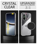 Transparent Back Cover Case for Poco F7 5G | Raised Bumps for Full Device & Camera Protection Shockproof TPU Silicone Back Case Mobile Cover Transparent - Image 3