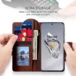 Shock Proof Flip Cover Back Case for 1+ Oneplus 12 5G | Magnetic Wallet Leather Case with Stand - Image 6