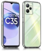Ultra-Hybrid Crystal Clear Back Case Cover for Realme Narzo 50A Prime | Realme C35 | Hard Back | Slim Fit Shockproof Design | Camera Protection Bump | Back Cover Case (PC,TPU |Transparent) - Image 2