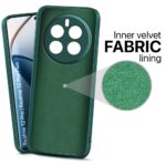Back Cover for Realme 12 Pro 5G | 12 Pro Plus 5G | P1 Pro | Ultra Slim Soft Rubberised Case | Inner Velvet Fabric Lining | Matte Silicone Flexible Mobile Case | Camera Protection - Green - Image 3