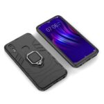 Shock Proof Back Case Mobile Cover for Samsung Galaxy M01s | Galaxy A10s (Armor | Hybrid PC + TPU | Full Protection with Ring Holder Kickstand | Carbon Black) - Image 3
