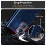 Shock Proof Flip Cover Back Case for Motorola Moto G04 | Magnetic Wallet Leather Case with Stand - Image 8