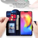 Shock Proof Flip Cover Back Case for Vivo Y83 Pro | Magnetic Wallet Leather Case with Stand - Image 3