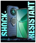 Shock Proof Back Case Mobile Cover for Realme Narzo 70 | Narzo 70 Pro | Realme 12 Plus | P1 5G | Back Cover Case (Tough Armor | Hybrid PC + TPU | Ring Holder & in-Built Kickstand | Blue) - Image 4