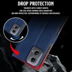 Shock Proof Flip Cover Back Case for Motorola Moto G34 5G | Magnetic Wallet Leather Case with Stand - Image 8