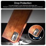Shock Proof Flip Cover Back Case for Xiaomi Redmi Note 10 | Magnetic Wallet Leather Case with Stand - Image 6