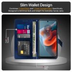 Shock Proof Flip Cover Back Case for Motorola Moto G34 5G | Magnetic Wallet Leather Case with Stand - Image 6