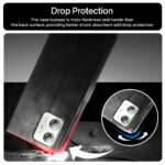 Shock Proof Flip Cover Back Case for Motorola Moto G54 5G | Magnetic Wallet Leather Case with Stand - Image 8