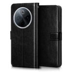 Shock Proof Flip Cover Back Case for Iqoo Z10 5G | Magnetic Wallet Leather Case with Stand - Image 2