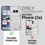 kelpuj Polycarbonate Shock Proof Clear Protective Back Case for Nothing Phone 2A 5G-Airedge Technology | 360 Degree Camera Protection | Transparent Hybrid Back Case Mobile Cover - Black - Image 2