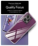 Transparent Back Cover Case Compatible with HMD Crest Max 5G Shockproof TPU Silicone Mobile Cover with Raised Bumps for Full Body & Camera Protection Clear/Transparent - Image 8