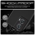 Back Cover for Motorola Moto Edge 50 Fusion | Ultra Slim Soft Rubberised Case | Inner Velvet Fabric Lining | Matte Silicone Flexible Mobile Case | Camera Protection - Black - Image 4