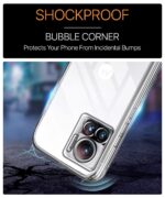 kelpuj Crystal Clear Transparent Back Case for Compatible with Motorola Edge 30 Ultra 5G | Shockproof Flexible TPU Silicone Cover | Full Body & Camera Protection Transparent - Image 4