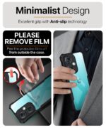 TPU+PC Shock Proof Clear Protective Back Case for 1+ Oneplus Nord Ce 3 5G - Airedge Technology | 360 Degree Camera Protection | Transparent Hybrid Back Case Mobile Cover - Black - Image 4