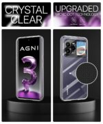 Crystal Clear Transparent Back Case Cover for Lava Agni 3 5G | Full Device & Camera Protection Shockproof TPU | Flexible Silicone Back Cover Case Transparent - Image 3