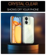 Ultra-Hybrid Clear Back Case Cover Designed for Xiaomi Redmi 13C 4G | Poco C65 | Sleek Hard Back | Cushion Edge Technology Shockproof Drop & Camera Protection Bump Transparent - Image 4