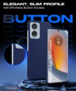 Slim Frameless Back Cover for Motorola Moto Edge 50 Fusion 5G | Moto Edge G96 Fusion 5G Ultra Thin Lightweight Design & Camera Protection | Soft Matte Silicone Flexible Mobile Case Blue - Image 6