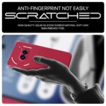 Back Cover for Nothing Phone 2a | Phone 2a Plus | Ultra Slim Soft Rubberised Case | Inner Velvet Fabric Lining | Matte Silicone Flexible Mobile Case | Camera Protection - Maroon Wine Red - Image 5