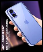 Crystal Clear Transparent Back Cover Case Compatible with iPhone 16 Plus Shockproof Flexible TPU Silicone Case with Full Body & Camera Protection Transparent - Image 7